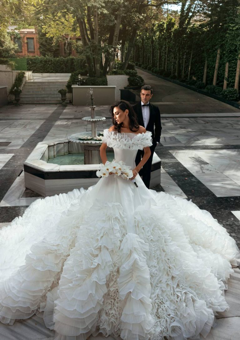 engagement gown look