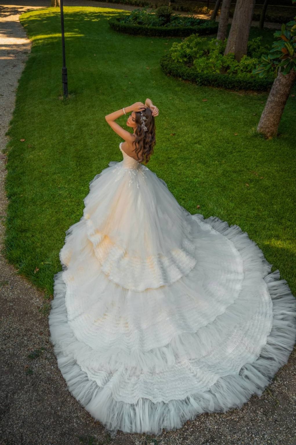 wedding gown floral